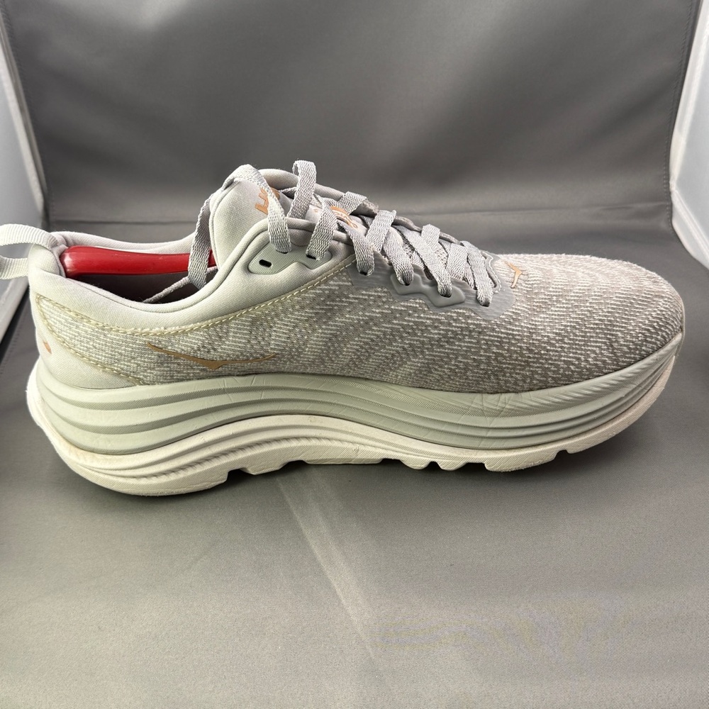 Hoka One One Gaviota 5 Women’s‎ Running Shoes Gray Rose Gold Size 10.5B - Picture 4 of 8